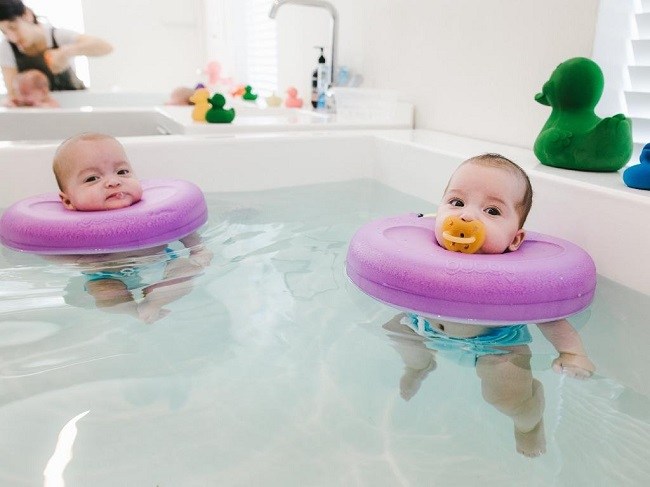 Babies in the pool